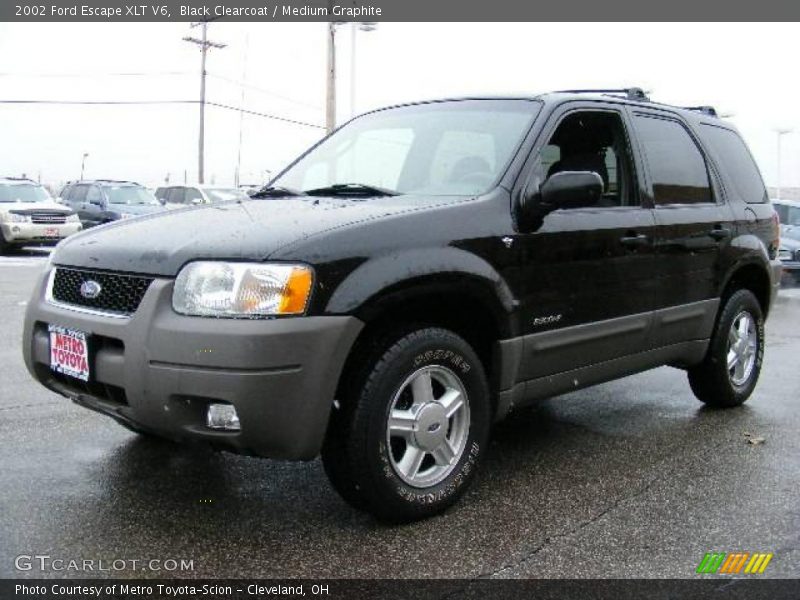 Black Clearcoat / Medium Graphite 2002 Ford Escape XLT V6