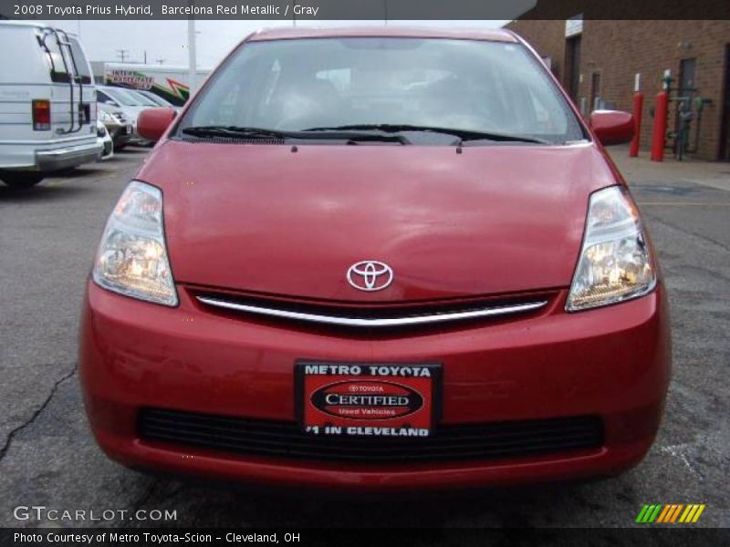 Barcelona Red Metallic / Gray 2008 Toyota Prius Hybrid