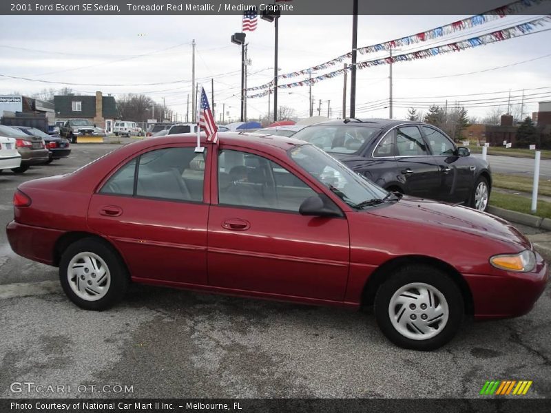 Toreador Red Metallic / Medium Graphite 2001 Ford Escort SE Sedan