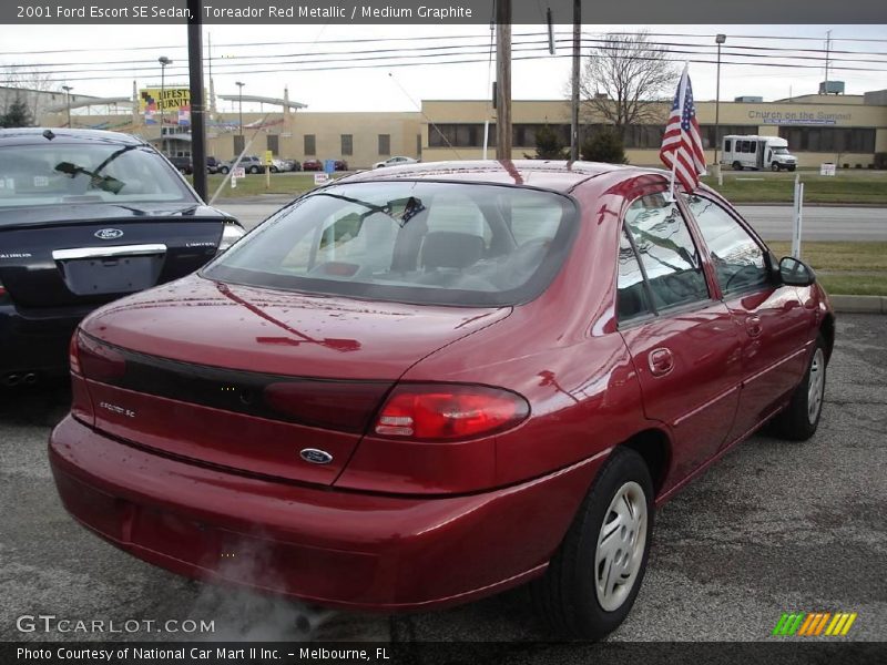 Toreador Red Metallic / Medium Graphite 2001 Ford Escort SE Sedan