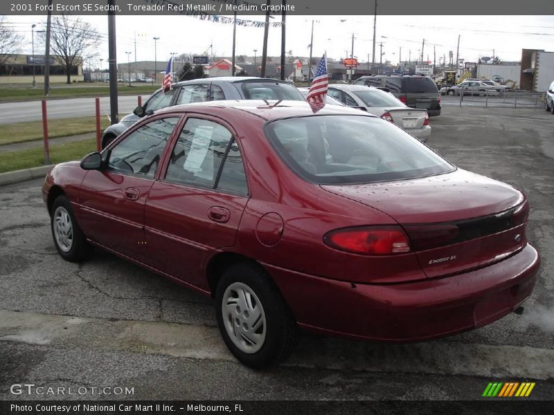 Toreador Red Metallic / Medium Graphite 2001 Ford Escort SE Sedan