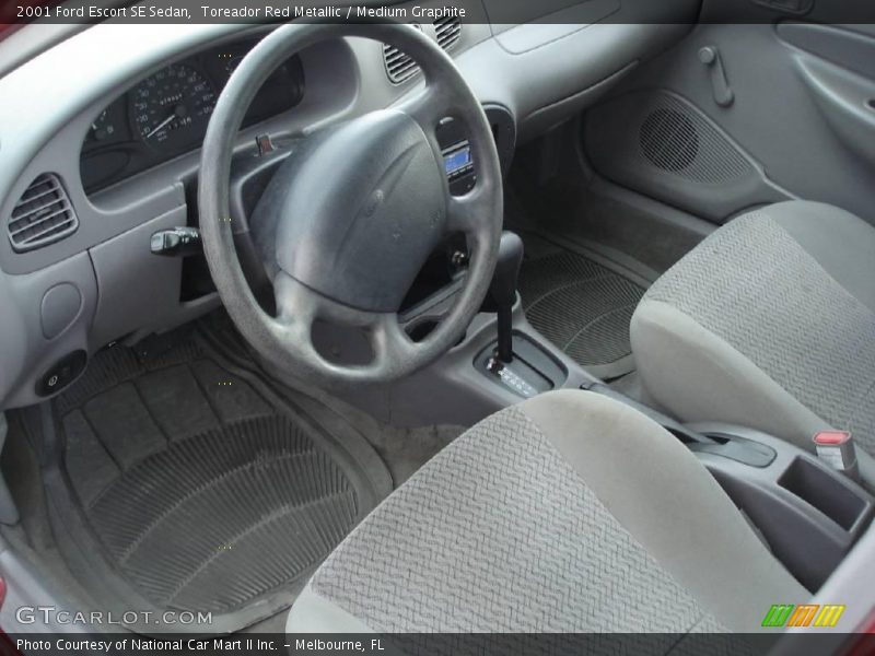 Toreador Red Metallic / Medium Graphite 2001 Ford Escort SE Sedan