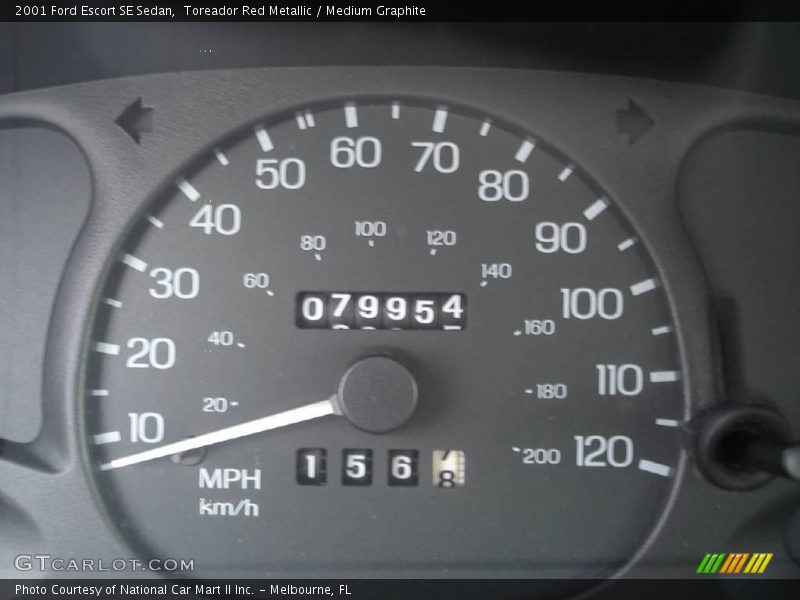 Toreador Red Metallic / Medium Graphite 2001 Ford Escort SE Sedan