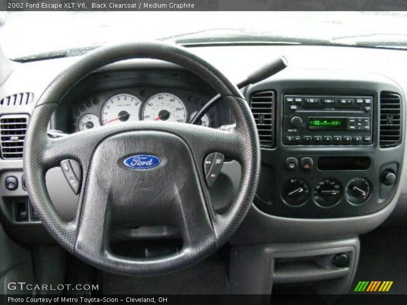 Black Clearcoat / Medium Graphite 2002 Ford Escape XLT V6