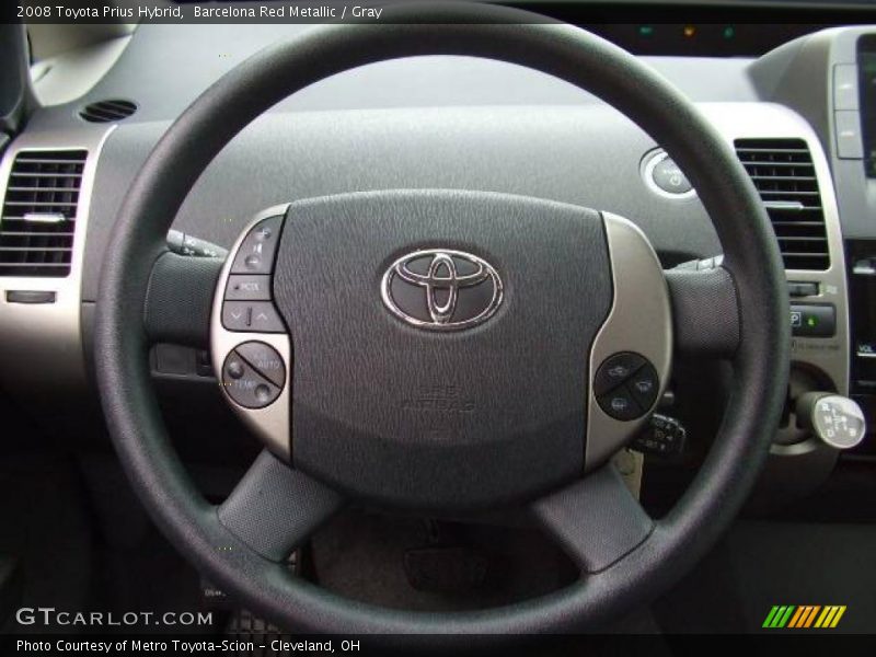 Barcelona Red Metallic / Gray 2008 Toyota Prius Hybrid