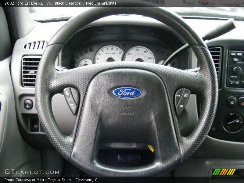 Black Clearcoat / Medium Graphite 2002 Ford Escape XLT V6