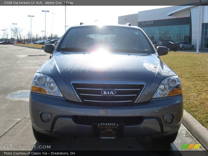 Alpine Gray / Gray 2008 Kia Sorento LX 4x4