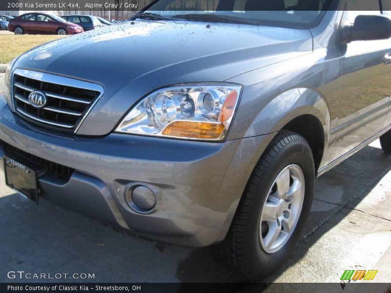 Alpine Gray / Gray 2008 Kia Sorento LX 4x4
