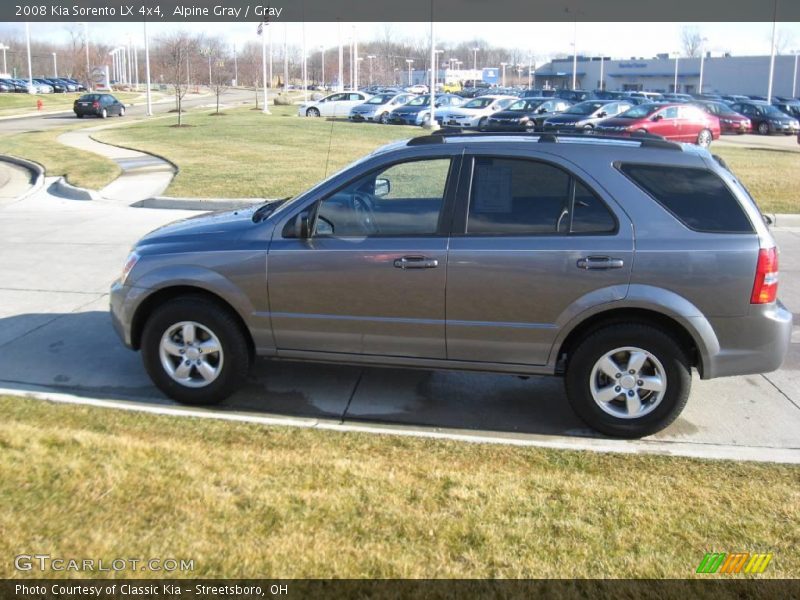 Alpine Gray / Gray 2008 Kia Sorento LX 4x4