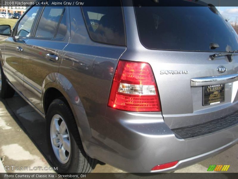 Alpine Gray / Gray 2008 Kia Sorento LX 4x4