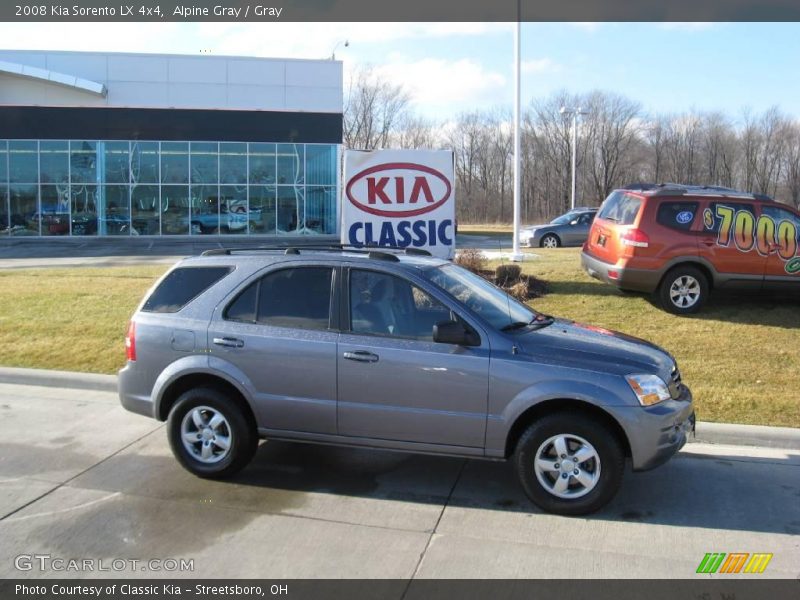 Alpine Gray / Gray 2008 Kia Sorento LX 4x4