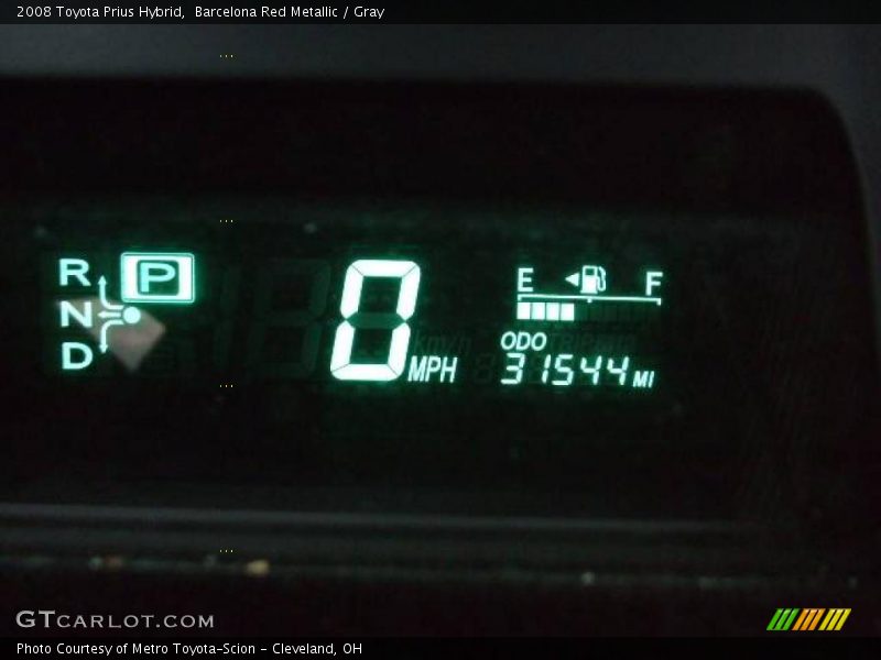Barcelona Red Metallic / Gray 2008 Toyota Prius Hybrid