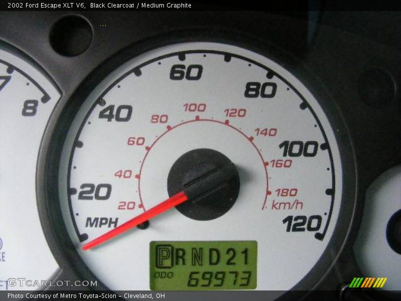 Black Clearcoat / Medium Graphite 2002 Ford Escape XLT V6