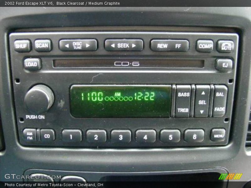 Black Clearcoat / Medium Graphite 2002 Ford Escape XLT V6