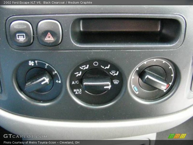 Black Clearcoat / Medium Graphite 2002 Ford Escape XLT V6