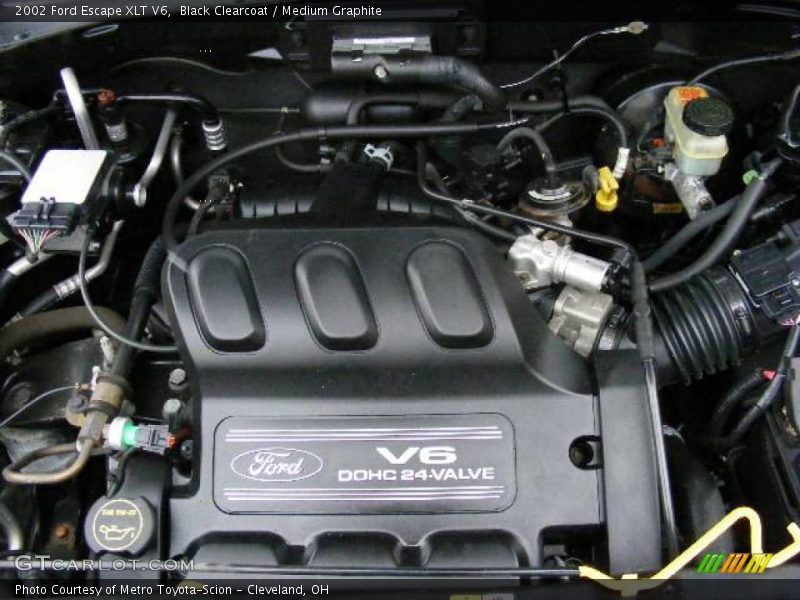 Black Clearcoat / Medium Graphite 2002 Ford Escape XLT V6