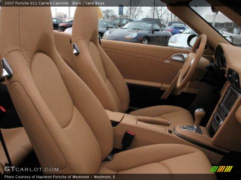 Black / Sand Beige 2007 Porsche 911 Carrera Cabriolet
