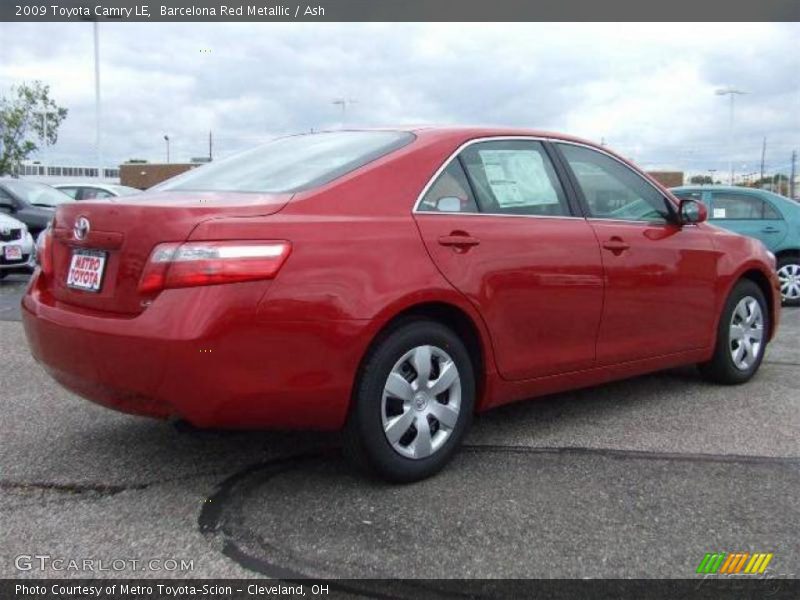 Barcelona Red Metallic / Ash 2009 Toyota Camry LE