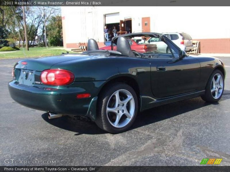 Emerald Mica / Black 2003 Mazda MX-5 Miata Roadster