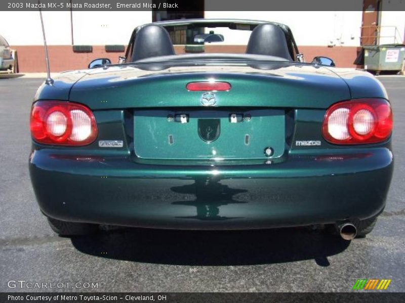 Emerald Mica / Black 2003 Mazda MX-5 Miata Roadster