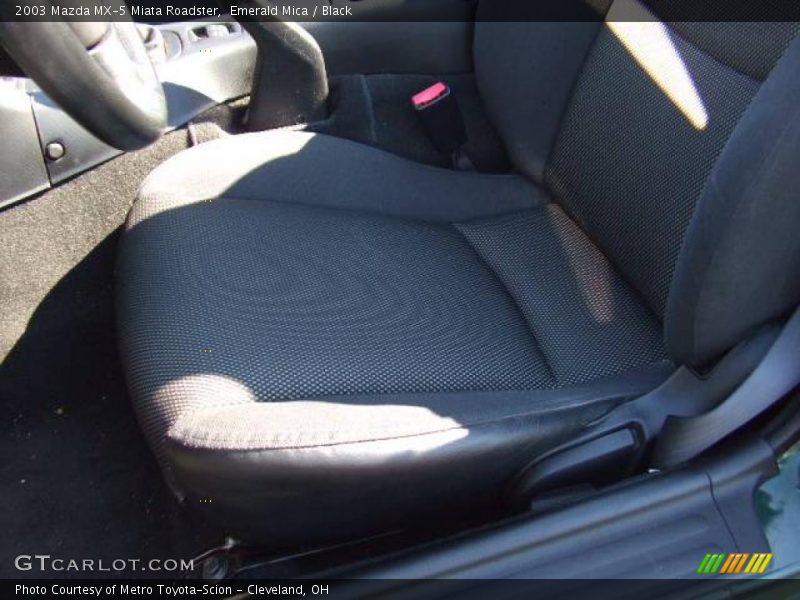 Emerald Mica / Black 2003 Mazda MX-5 Miata Roadster