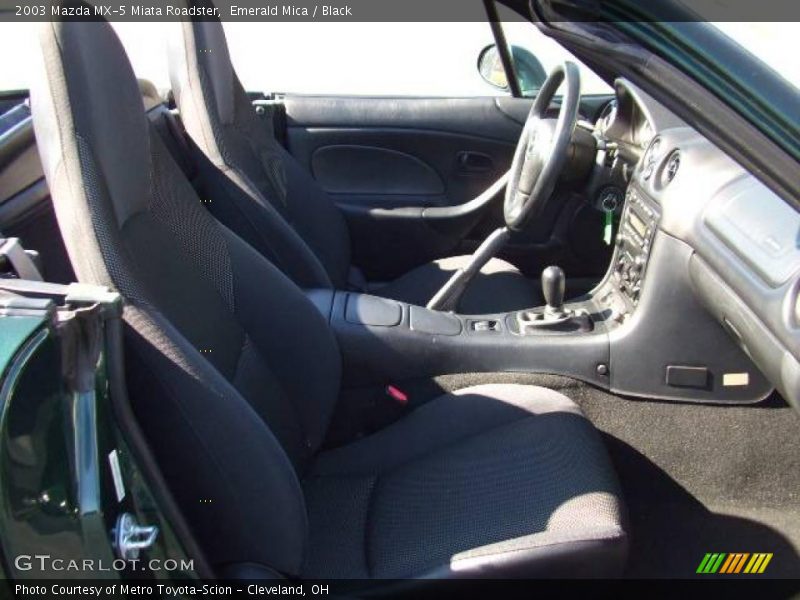 Emerald Mica / Black 2003 Mazda MX-5 Miata Roadster