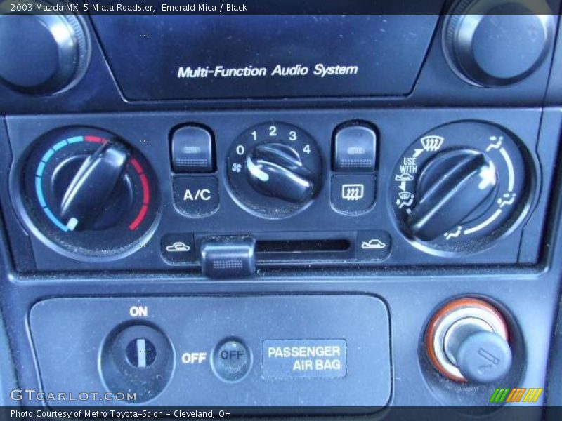 Emerald Mica / Black 2003 Mazda MX-5 Miata Roadster