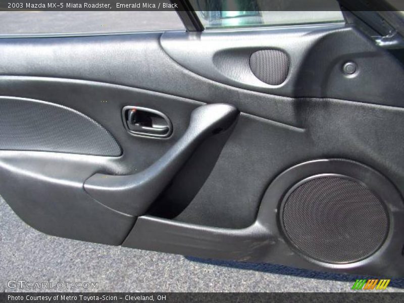 Emerald Mica / Black 2003 Mazda MX-5 Miata Roadster