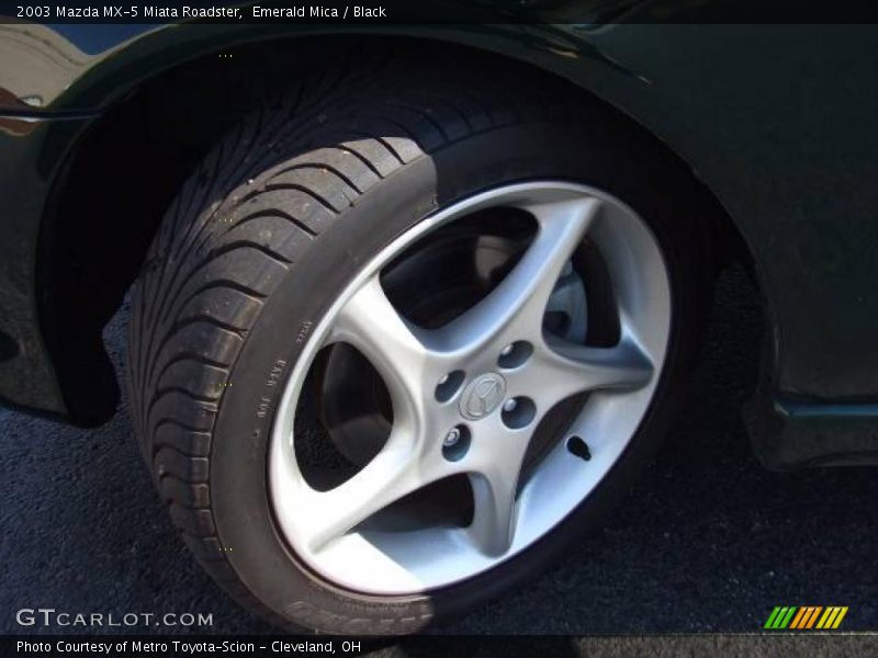 Emerald Mica / Black 2003 Mazda MX-5 Miata Roadster