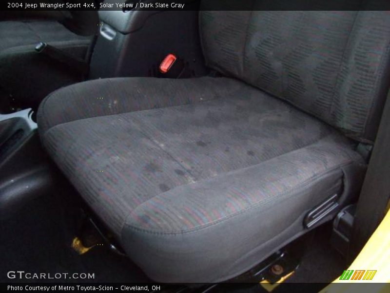 Solar Yellow / Dark Slate Gray 2004 Jeep Wrangler Sport 4x4