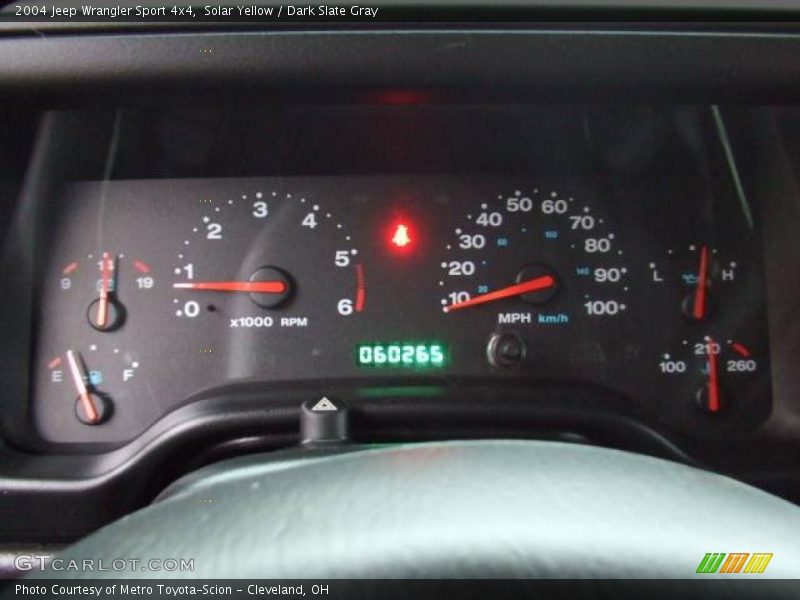 Solar Yellow / Dark Slate Gray 2004 Jeep Wrangler Sport 4x4