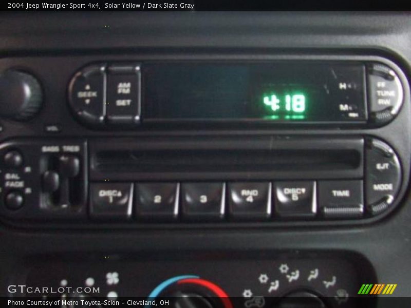 Solar Yellow / Dark Slate Gray 2004 Jeep Wrangler Sport 4x4