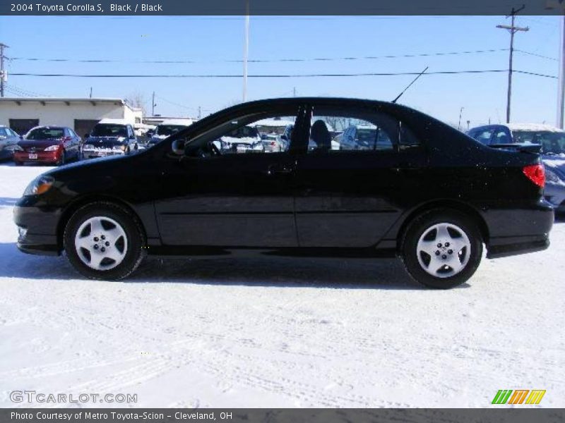 Black / Black 2004 Toyota Corolla S