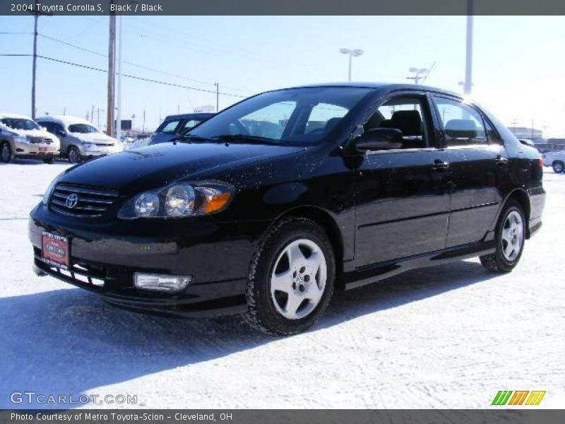 Black / Black 2004 Toyota Corolla S