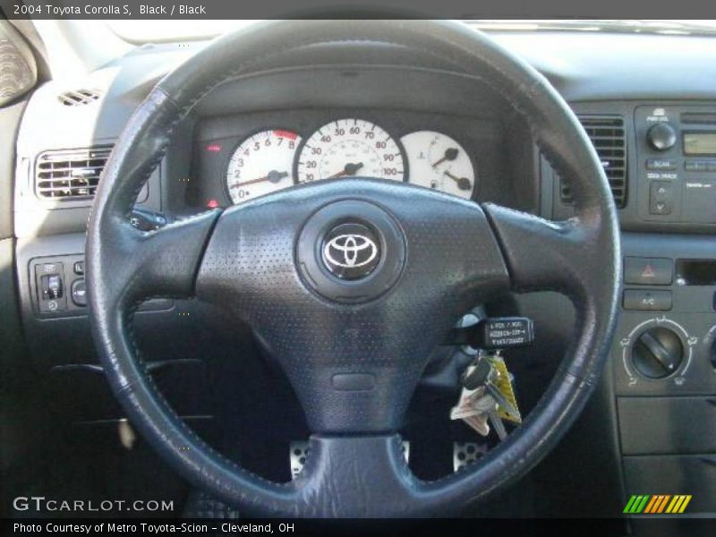 Black / Black 2004 Toyota Corolla S