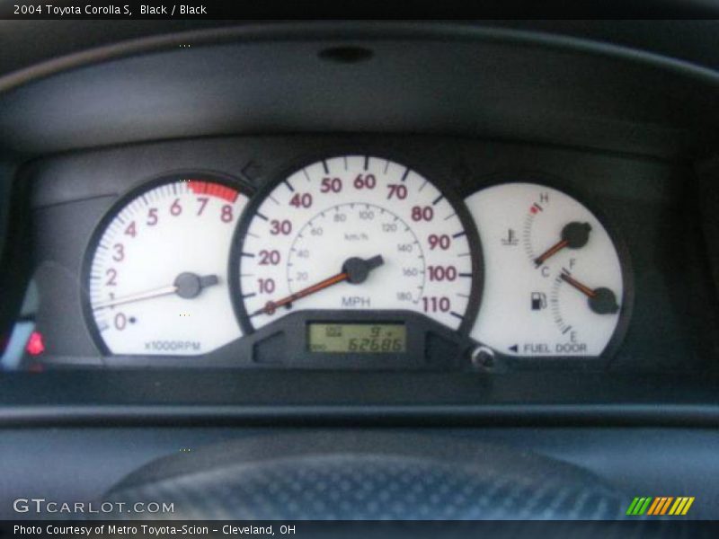 Black / Black 2004 Toyota Corolla S