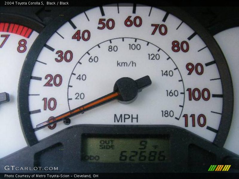 Black / Black 2004 Toyota Corolla S