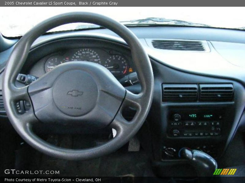 Black / Graphite Gray 2005 Chevrolet Cavalier LS Sport Coupe