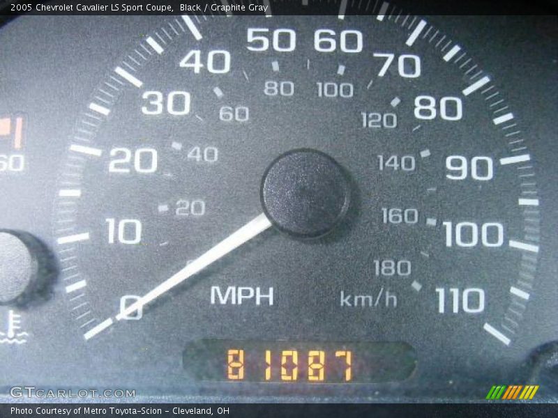 Black / Graphite Gray 2005 Chevrolet Cavalier LS Sport Coupe