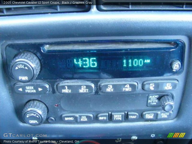 Black / Graphite Gray 2005 Chevrolet Cavalier LS Sport Coupe