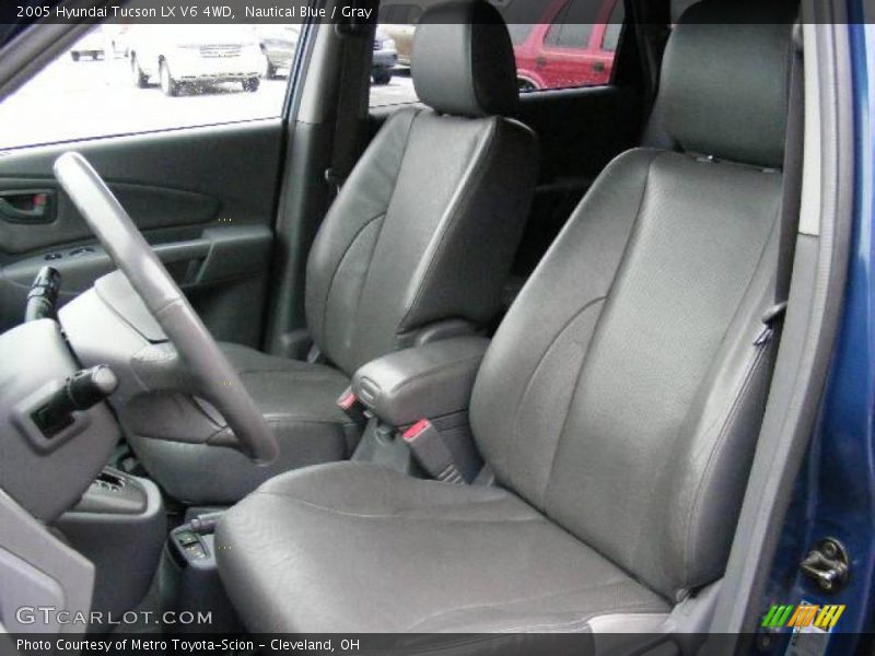 Nautical Blue / Gray 2005 Hyundai Tucson LX V6 4WD
