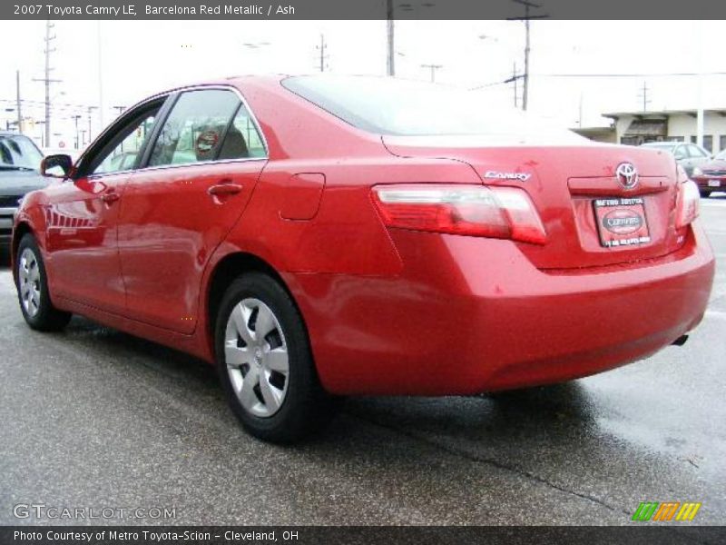 Barcelona Red Metallic / Ash 2007 Toyota Camry LE
