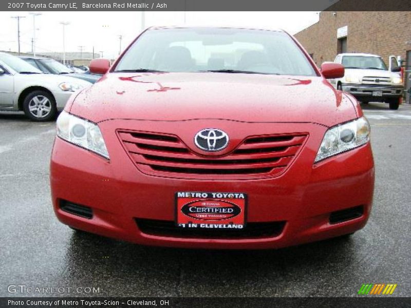 Barcelona Red Metallic / Ash 2007 Toyota Camry LE