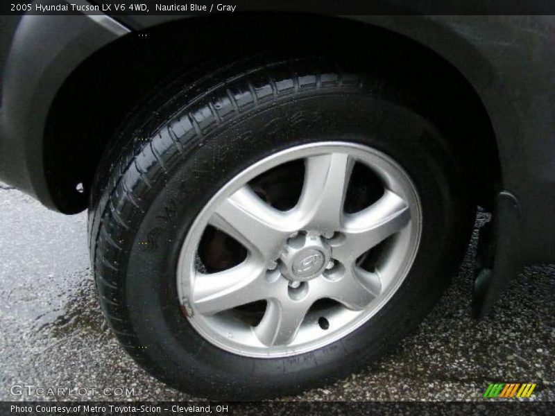 Nautical Blue / Gray 2005 Hyundai Tucson LX V6 4WD