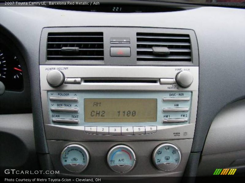 Barcelona Red Metallic / Ash 2007 Toyota Camry LE