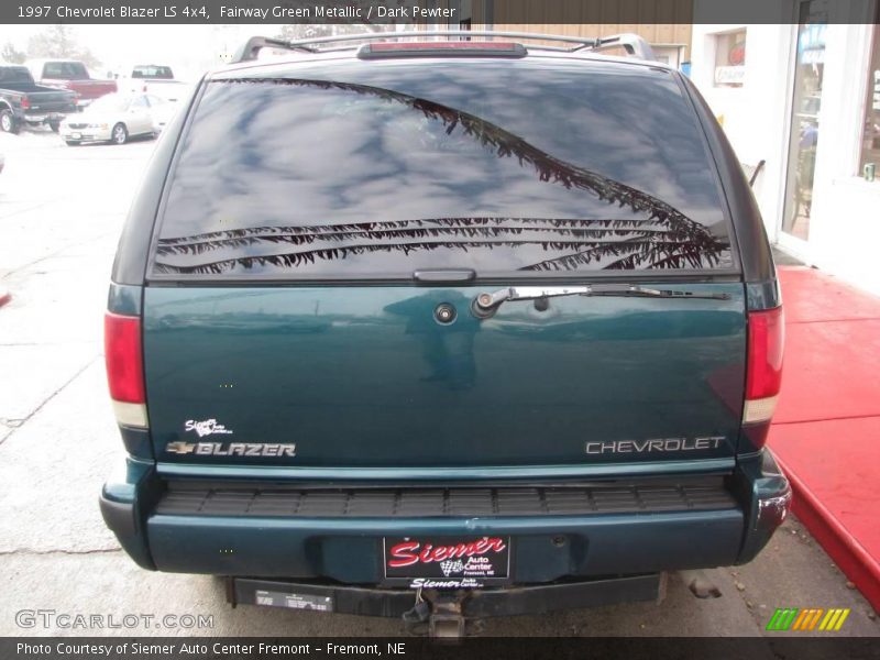 Fairway Green Metallic / Dark Pewter 1997 Chevrolet Blazer LS 4x4