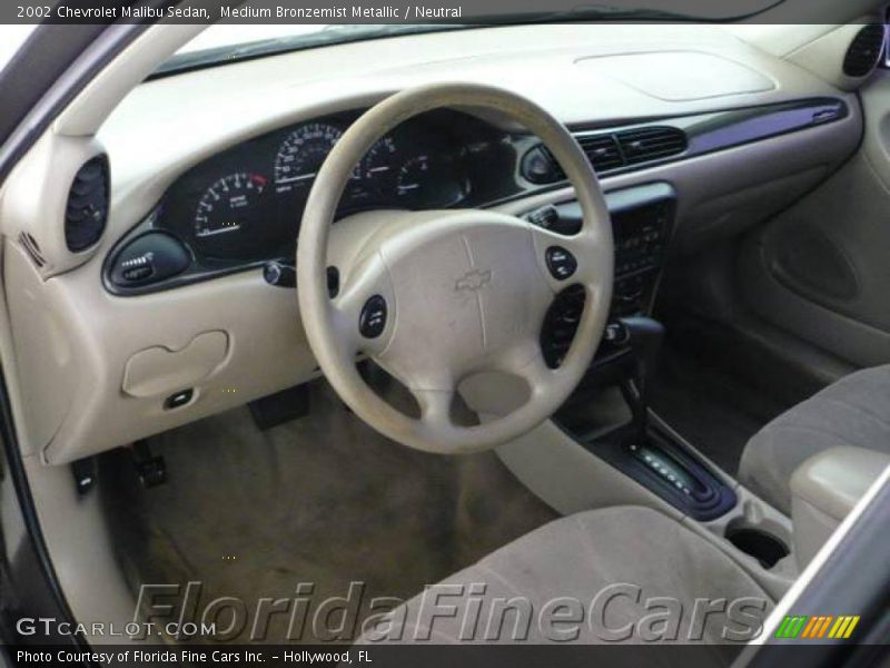 Medium Bronzemist Metallic / Neutral 2002 Chevrolet Malibu Sedan
