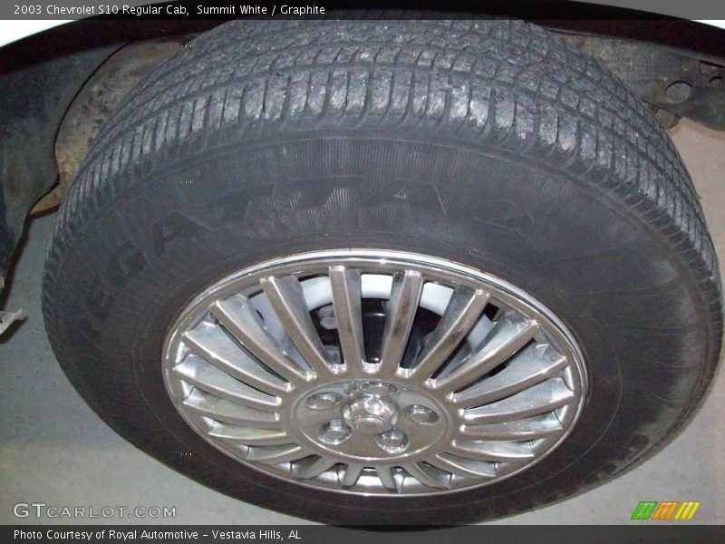 Summit White / Graphite 2003 Chevrolet S10 Regular Cab