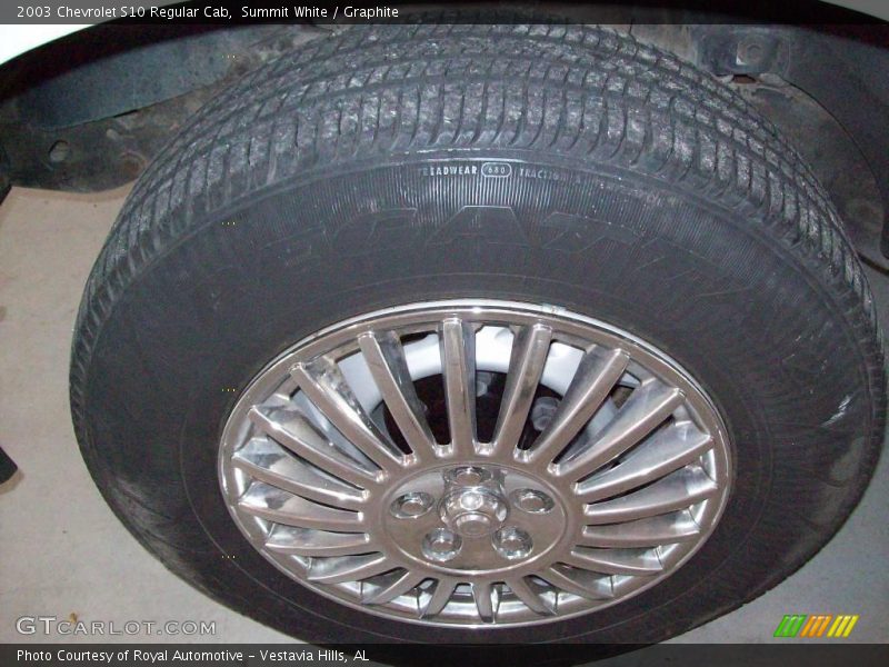 Summit White / Graphite 2003 Chevrolet S10 Regular Cab