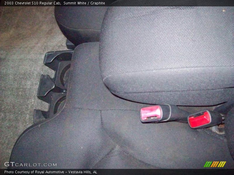 Summit White / Graphite 2003 Chevrolet S10 Regular Cab